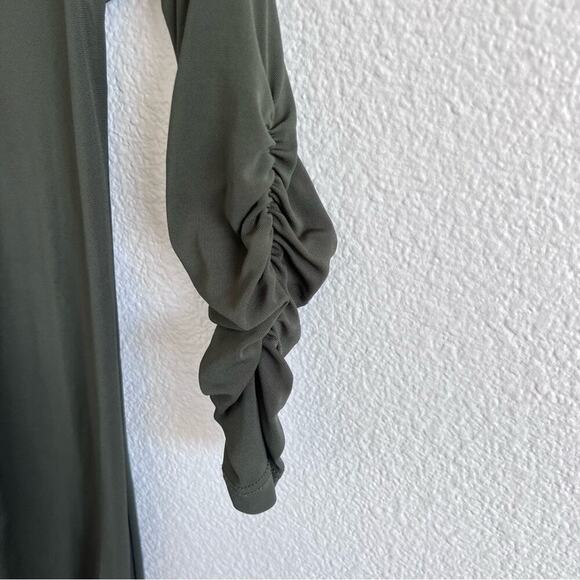 Alice + Olivia Olive Green Keyhole Mini Dress - Picture 6 of 15